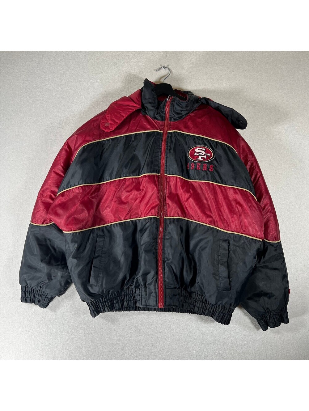 Vintage Pro Player San Francisco 49ers NFL Jacket Red Black